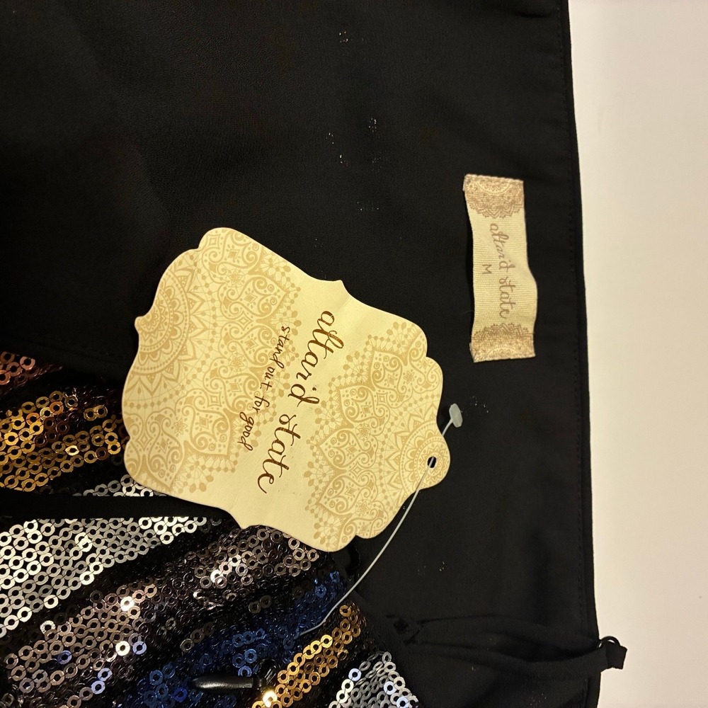Altar'd State NWT Neva Rainbow Sequin Party Glam Vegas Dress US M Lined Strappy - Picture 4 of 9